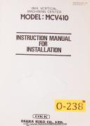 Osaka-OKK-Osaka KIKO MCV410, OKK VMC instructions Installation and Wiring Manual-MCV-MCV410-01